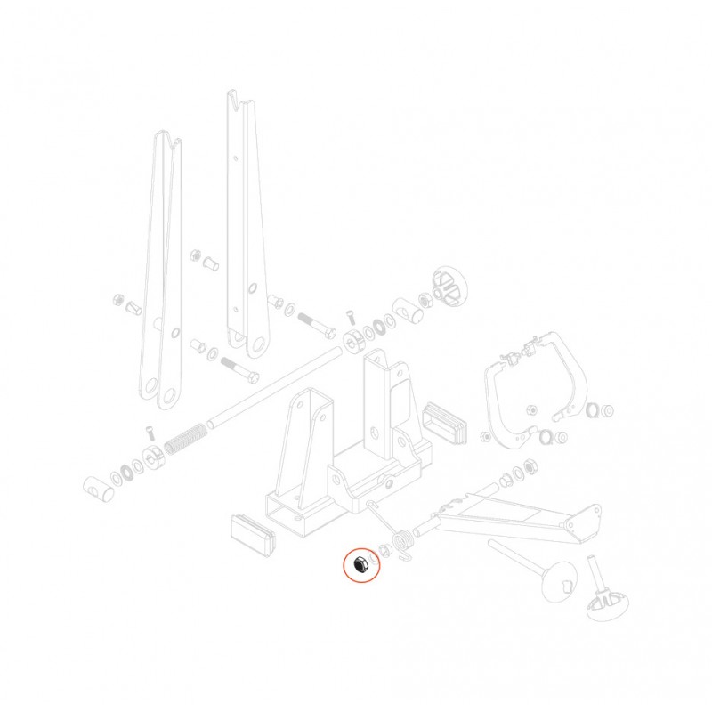 PARK TOOL Tuerca de nylon delgada 1/2 20 TS-2 TS-2.2 TS-2.3 TS-4.2 TS-6 FCG-1 233-2