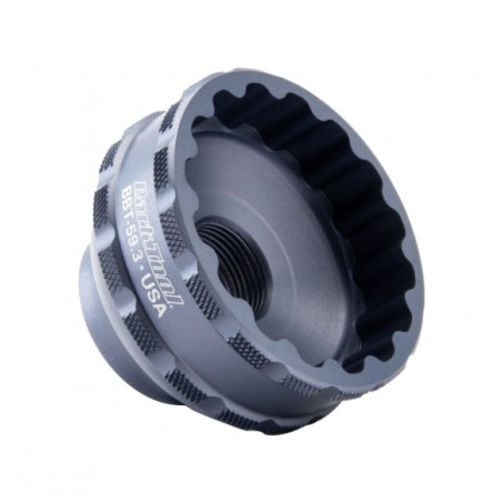 PARK TOOL Extractor de cazoletas 16 muescas compatible con 41-42 MM SHIMANO ULTEGRA BBR60 Y DEORE XT MT-800 BBT-59.3