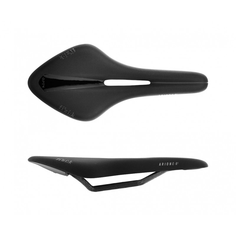 FIZIK Sillín abierto de fibra carbono para bicicleta ARIONE R1 OPEN CARBON LARGE 142MM 70D0S A03A02