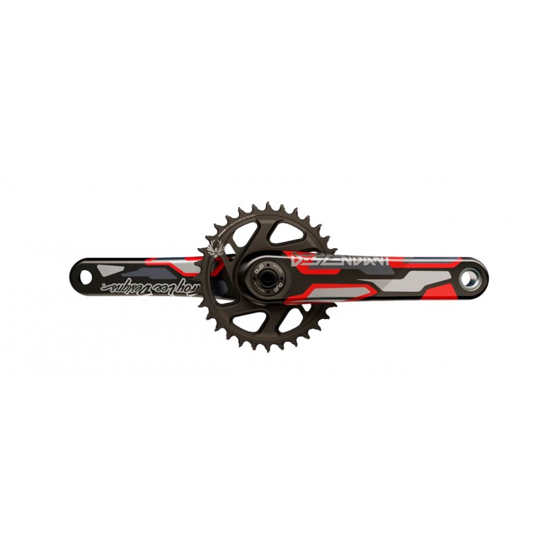 TRUVATIV JUEGO DE BIELAS Y PLATO DESCENDANT EAGLE COL TLD CARBON DUB BOOST RED 00.6118.577.002