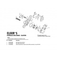 AVID Brake caliper gasket kit ELIXIR 11.5015.031.000