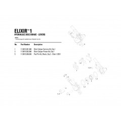 AVID Brake pad pin ELIXIR 1/DB1 (KIT 2 UNID) 11.5015.036.030