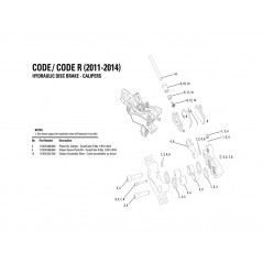 AVID Brake caliper piston kit GUIDE RE/CODE/R 2011-12 11.5015.068.020