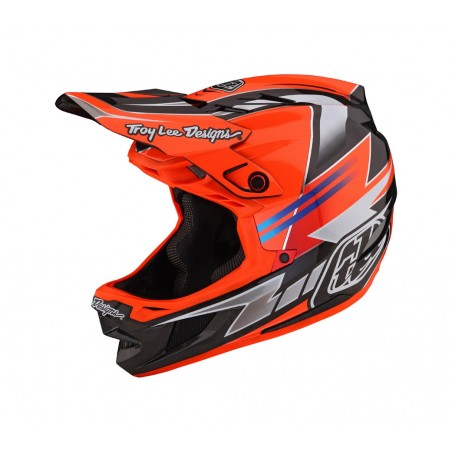 TROY LEE DESIGNS Helmet with visor and chin guard D4 CARBON MIPS SABER 139942003VAR