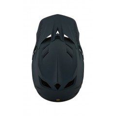 TROY LEE DESIGNS Helmet with visor and chin guard D4 COMPOSITE STEALTH GRAY 140437013VAR