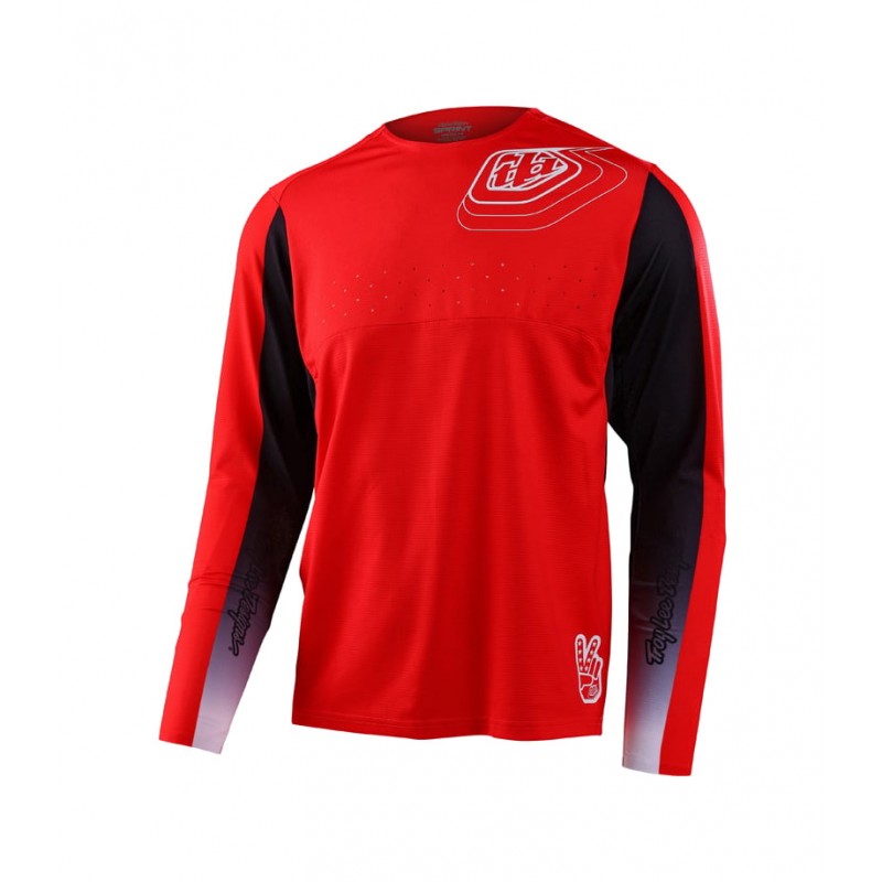TROY LEE DESIGNS Cycling long sleeve t-shirt SPRINT JERSEY ICON RACE 323929012VAR