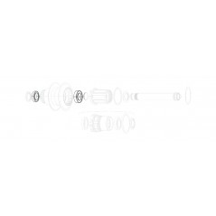 ZIPP Rodamientos de repuesto para buje (1X61903 1X61803) SUPER9 11.1915.064.000