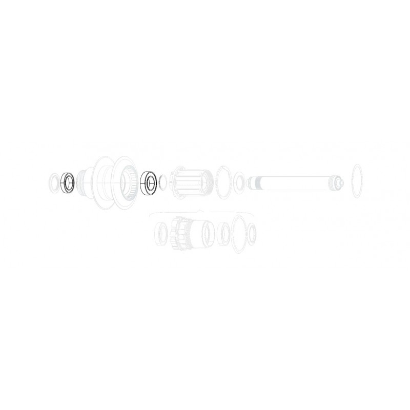 ZIPP Replacement bearings for hub (1X61903 1X61803) SUPER9 11.1915.064.000