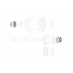 ZIPP Tapas traseras de repuesto para modelo QR 177 DISC 11.1918.048.000