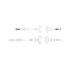 ZIPP Replacement front hub screw 333 PISTA 11.1918.058.000