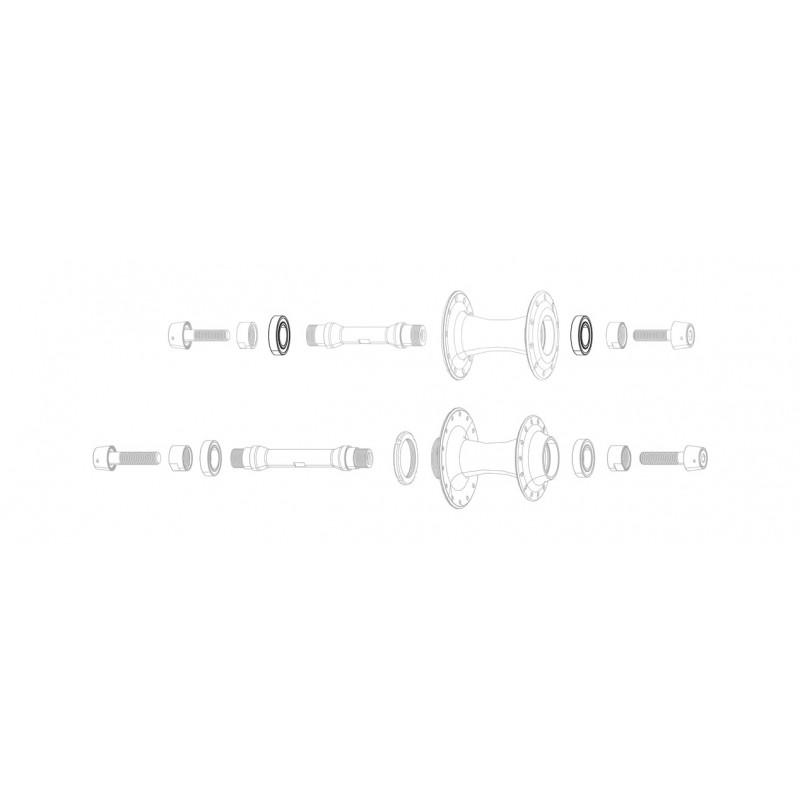 ZIPP Replacement front hub bearings 333 PISTA 11.1918.059.000