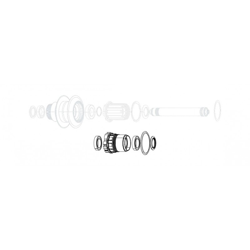 ZIPP Bicycle hub kit 188 - SUPER9 XDR 11.1918.077.000