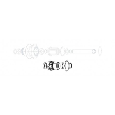 ZIPP Bicycle hub kit 188 - SUPER9 XDR 11.1918.077.000
