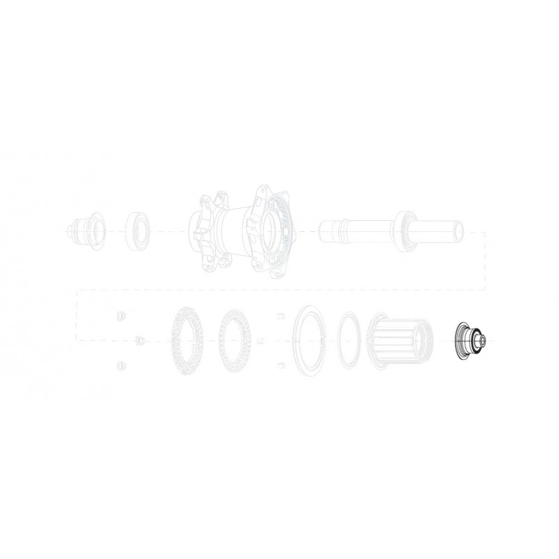 ZIPP Replacement right rear hub caps SRAM COGNITION NSW QR 11.2018.033.002