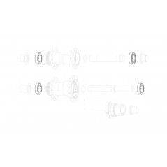 ZIPP Replacement bearings for hub (2UDS) ZR1 11.2018.064.000