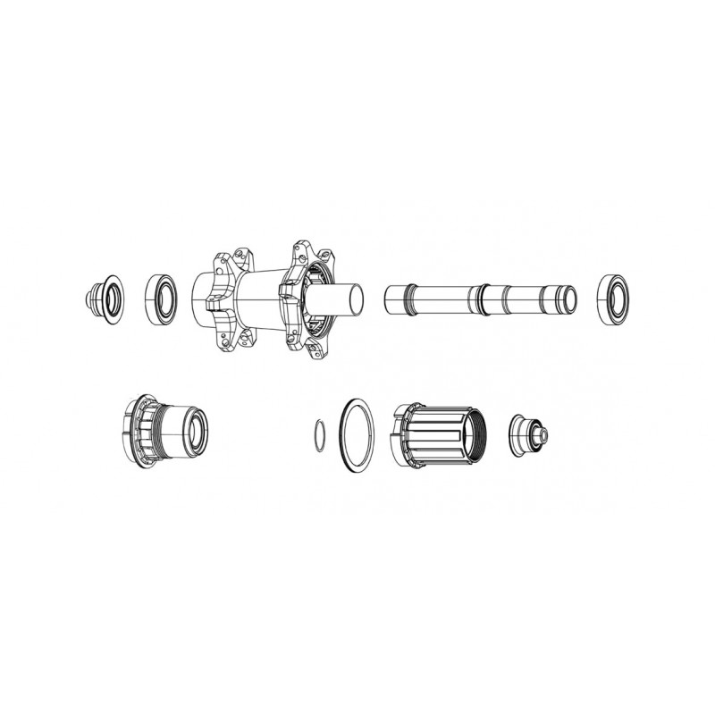 ZIPP Replacement front hub caps 12X100 ZR1 DISC 11.2018.064.003