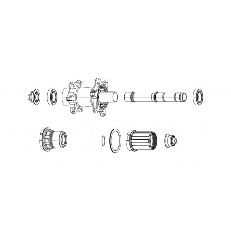 ZIPP Replacement front hub caps 12X100 ZR1 DISC 11.2018.064.003