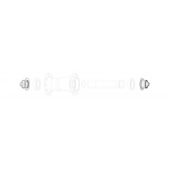 ZIPP Replacement front wheel hub caps QR ZR1 11.2018.064.004