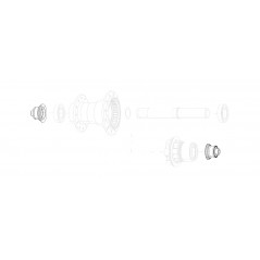 ZIPP Tapas buje traseras de repuesto llanta QR XDR/11V PARA ZR1 11.2018.064.006