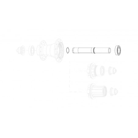 ZIPP Spare rear axle for tire ZR1 11.2018.064.014