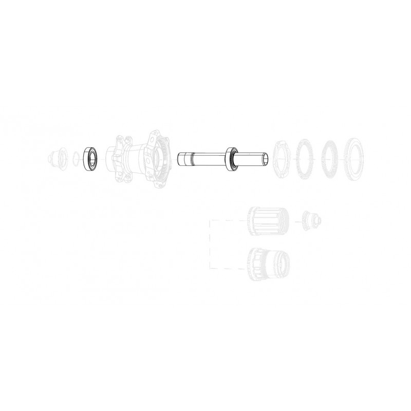 ZIPP Kit de eje delantero repuesto para freno disco COGNITION V2 11.2018.065.002