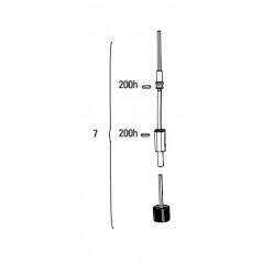ROCK SHOX Replacement rebound dial suitable for bicycle RUDY XPLR 30MM A1 (2022) 11.4018.082.032