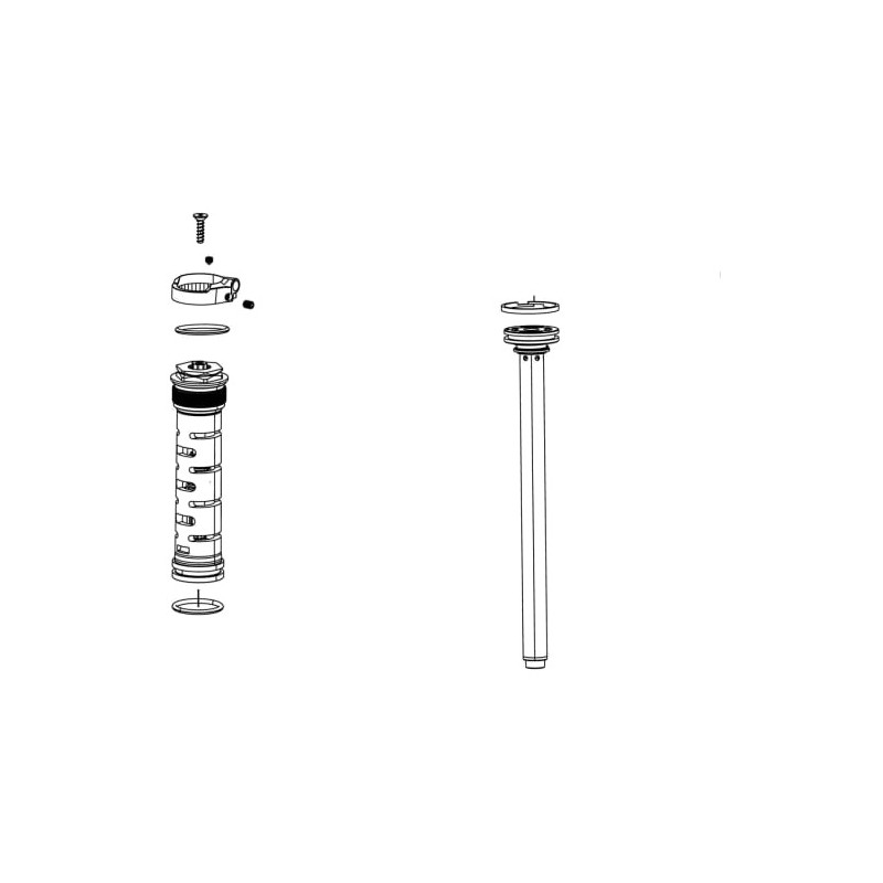 ROCK SHOX Cartucho de bloqueo para suspensión con sistema remoto RECON/SEKTOR SLV BOOST RL 130-150 TP 8 ALU 11.4018.104.036
