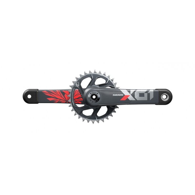 SRAM Biela para bicicleta DUB EAGLE LUNAR RED DM (C2) X01 00.6118.603.008VAR