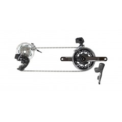 SRAM Grupo de transmisión electrónica una velocidad con freno disco RED E-TAP AXS 1X CL 2P FLAT MOUNT 00.7918.078.009