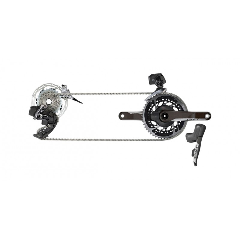 SRAM Grupo de transmisión electrónica una velocidad con freno disco RED E-TAP AXS 1X CL 2P FLAT MOUNT 00.7918.078.009