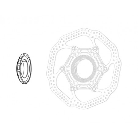 SRAM Brake disc closure with system LOGO (1UD) CENTERLOCK 11.2018.063.004