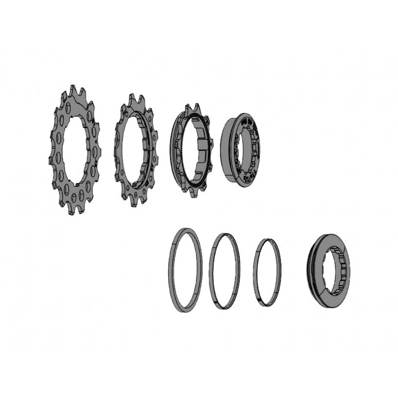 SRAM Recambio de set coronas para cassette NX/SX EAGLE 11/13/15 11.2418.008.000