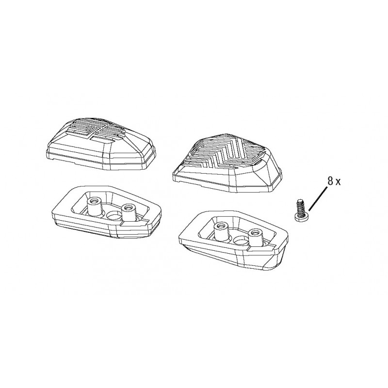 SRAM Replacement remote control cap and buttons kit POD AXS 11.3018.030.000