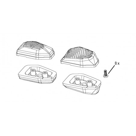SRAM Replacement buttons for controller, includes two concave and convex buttons, reversible left/right AXS POD ULTIMATE, 11.301