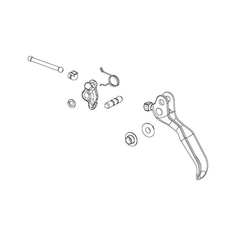 SRAM Recambio de maneta freno completa G2 R 11.5018.052.006