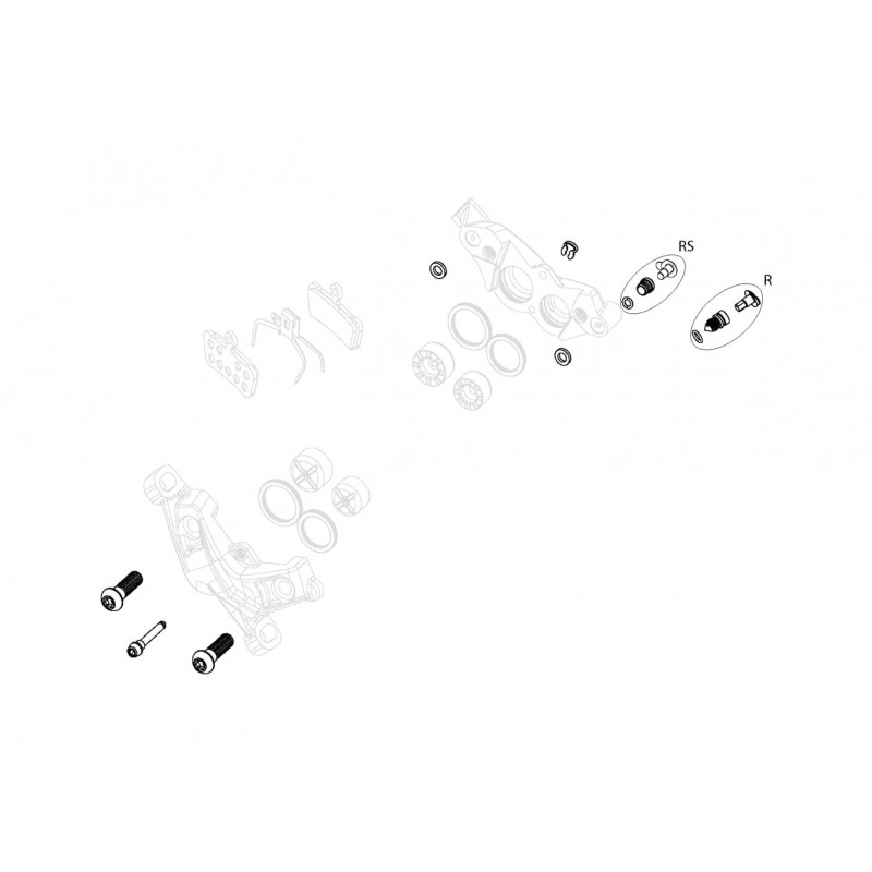SRAM Kit de repuesto tornilleria para pinza freno G2 R/RS 11.5018.057.003
