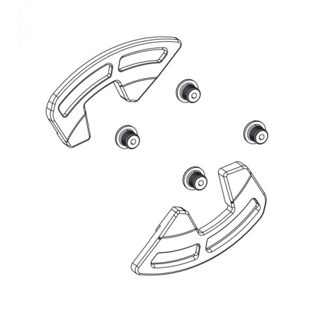SRAM Chainring guard replacement kit XX T-TYPE (INCLUDING 1 IMPACT/BASH 2 BOLTS) D1 11.6318.008.000VAR