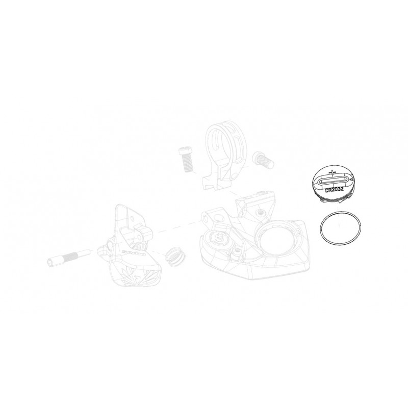 SRAM Recambio de tapa pila para pulsador EAGLE REVERB AXS 11.7018.076.001