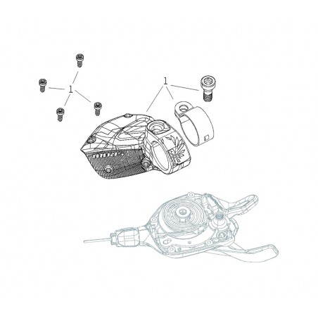 SRAM Recambio de tapa para mando cambio TRIGGER SX EAGLE 11.7018.083.000