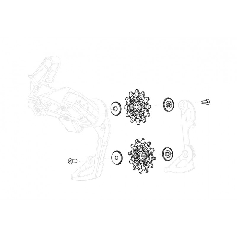 SRAM Replacement screw kit for shifter FORCE XPLR ETAP AXS 11.7518.093.010