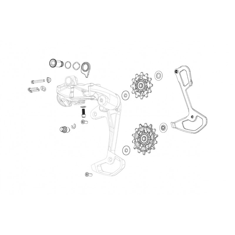 SRAM Repuesto de caja interna para cambio APEX XPLR AXS 11.7518.093.016