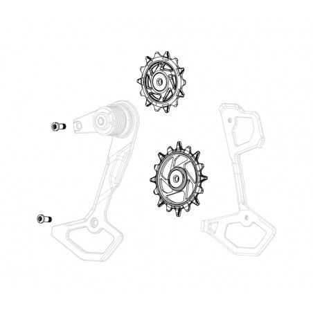 kit de repuesto de roldanas para cambio eagle axs t-type xx