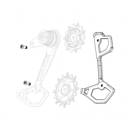 SRAM Repuesto de caja interna con porta roldana y tornillerias EAGLE AXS T-TYPE XXSL/XX/X0 11.7518.104.013