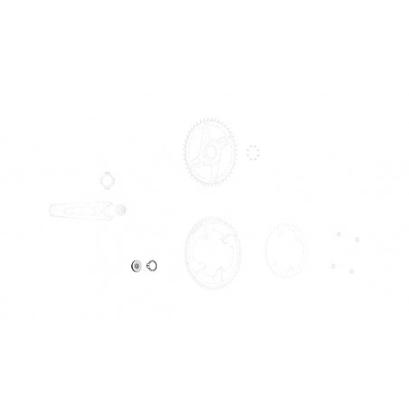 SRAM Repuesto de tornilleria biela para medidor potencia y tapa DUB M18/M30 11.7918.005.000