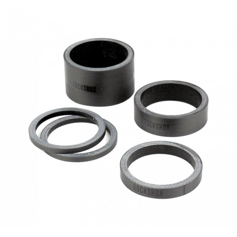 ROCK SHOX Kit espaciador de horquilla en carbono con varios tamaños 2.5MM X 2 5MM 1 10MM 20MM LOGO SRAM 00.4318.035.000