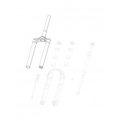 ROCK SHOX Recambio puente con barras para bicicleta 29 30 GOLD/JUDY 1-1/8 46OS 11.4018.008.556