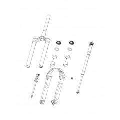 ROCK SHOX Muelle de repuesto para horquilla 27.5/29 X-SOFT XC30 11.4018.010.161VAR