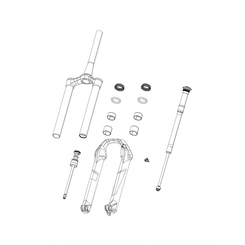 ROCK SHOX Muelle de repuesto para horquilla 27.5/29 X-SOFT XC30 11.4018.010.161VAR