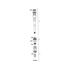 ROCK SHOX Recambio de vástago A1 (2022) DEB AIR RUDY XPLR 11.4018.111.019VAR