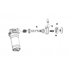 ROCK SHOX Cambio de cuerpo y depósito para amortiguadores taller IFP SUPERDELUXE RT 380 11.4118.057.012